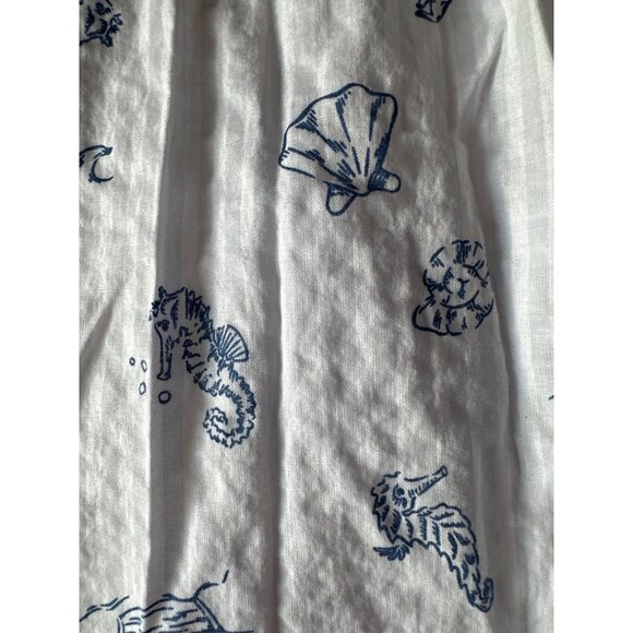 Tommy Bahama Girls Nautical Print Smocked Dress 3T White & Blue Party Summer - Picture 5 of 6